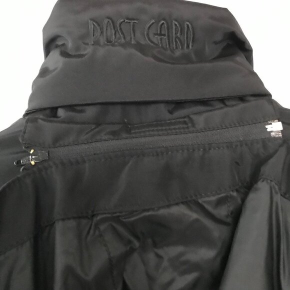 POST CARD in “HOUSE OF GUCCI”  Luxury Black Ski Jacket, detach hood, NWT sz 4 - Picture 7 of 16